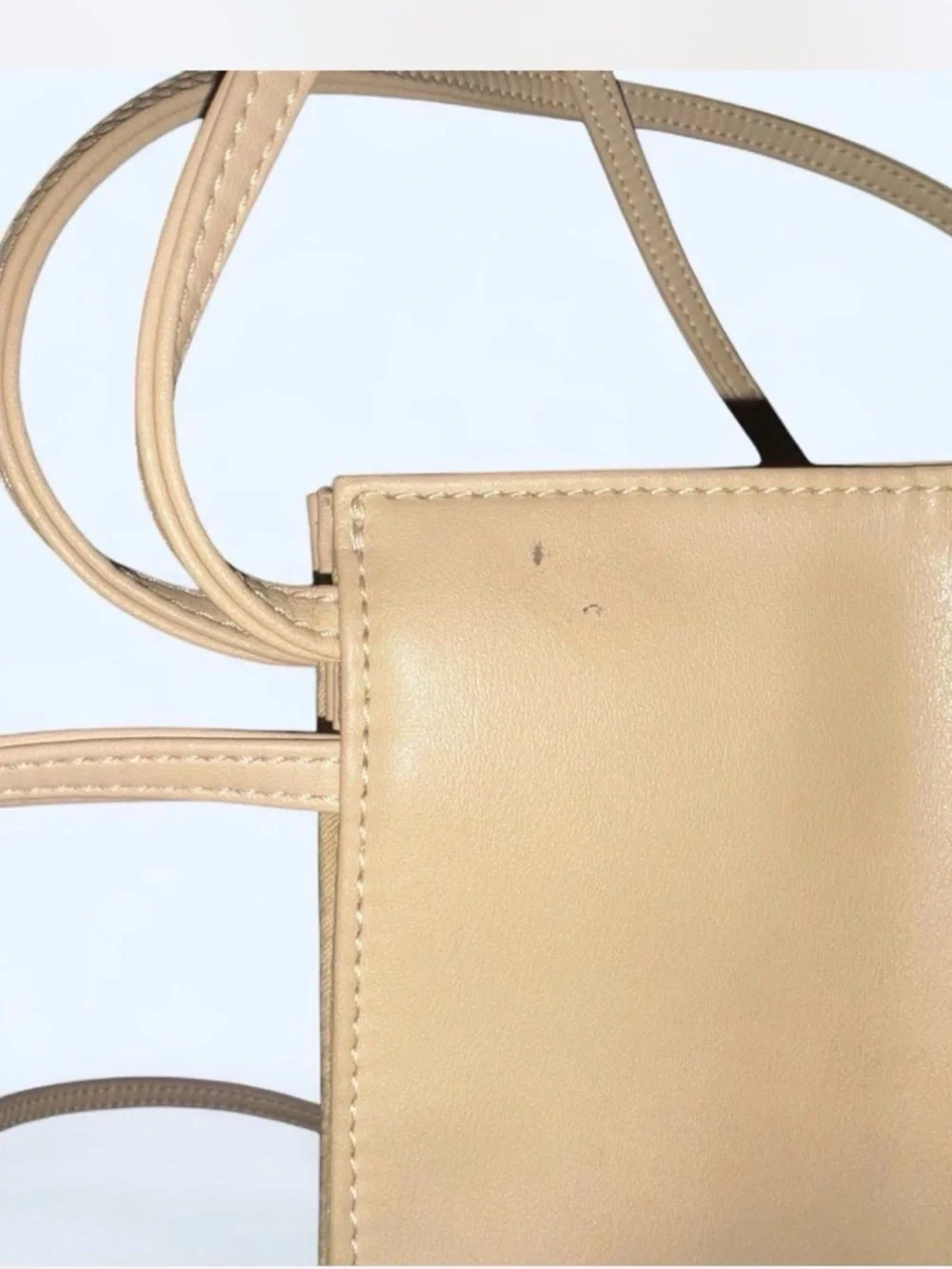 Telfar Mini Shopping Bag in Light Beige - Picture 3 of 6